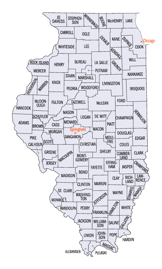 Illinois map